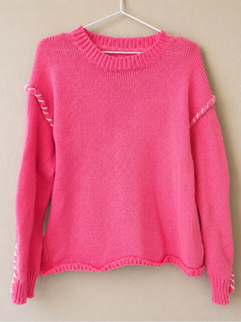 Amazon Hot Pink Crewneck Sweater